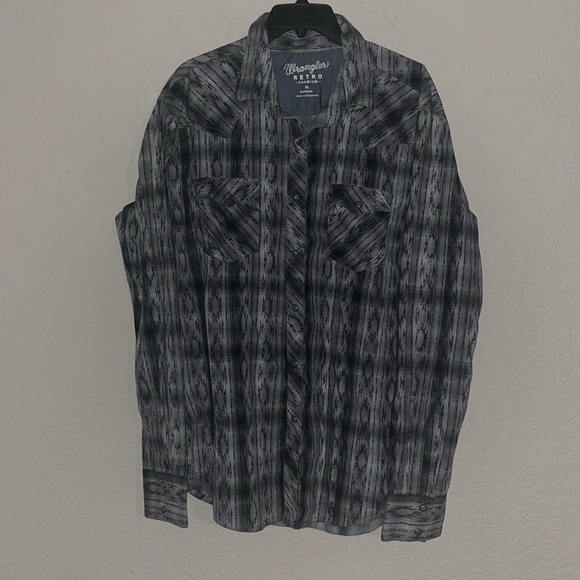 Wrangler retro long sleeve pearl snap size XL - Picture 1 of 4